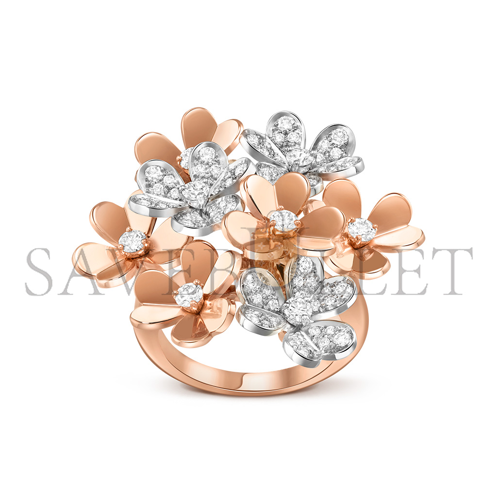 VAN CLEEF ARPELS FRIVOLE RING, 8 FLOWERS VCARFIQ00